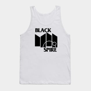 Black Spire Flag -for light colored shirts Tank Top